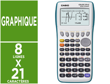 CALCULATRICE CASIO GRAPHIQUE GRAPH 35+E II PYTHON LYCE CALCUL MATRICIEL STATISTIQUES AVANCES 176X84X19MM 190G