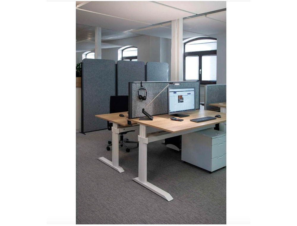 SEPARATEUR MAUL CONNECTO 120X50CM CLOISON ACOUSTIQUE COLORIS ANTHRACITE