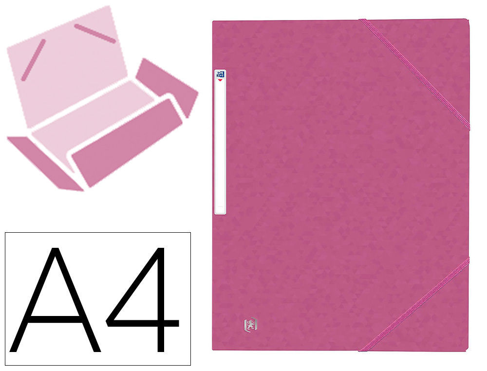 Chemises à élastique en carton au format A4 - Dos 2,5 cm - Oxford