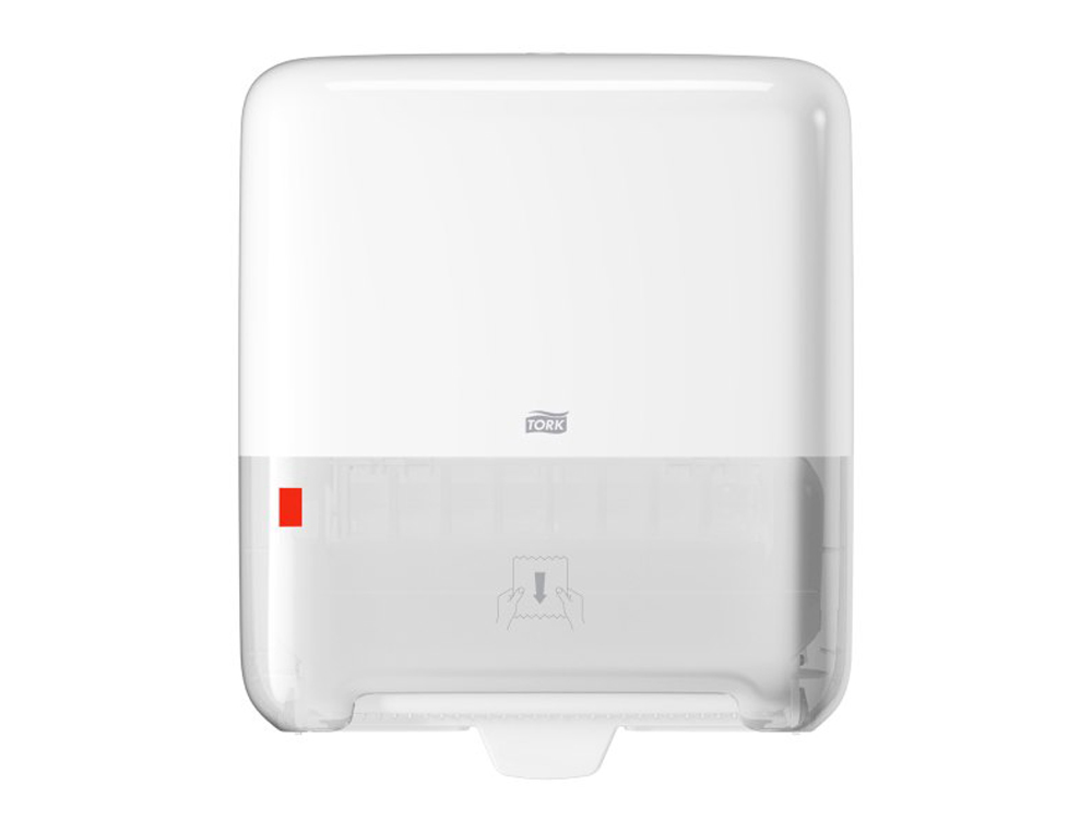 DISTRIBUTEUR TORK MATIC ESSUIE-MAINS H1 ELEVATION     INDICATEUR RECHARGE COLORIS   BLANC