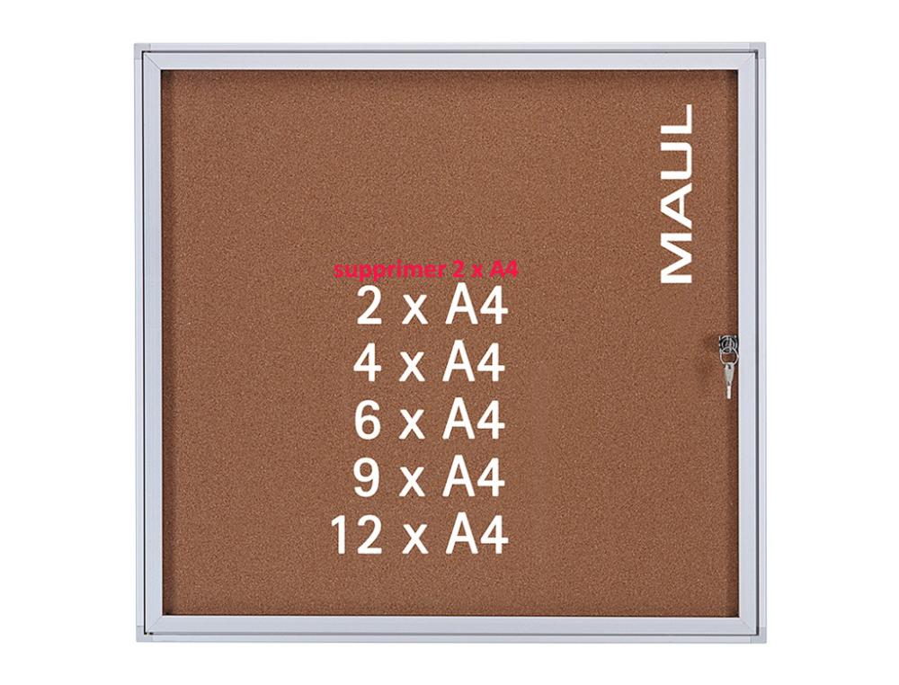 VITRINE AFF. INT. 12F FD LIEGEVITRINE D'AFFICHAGE INTRIEURE - 4  12/A4 MAUL - FOND LIEGE