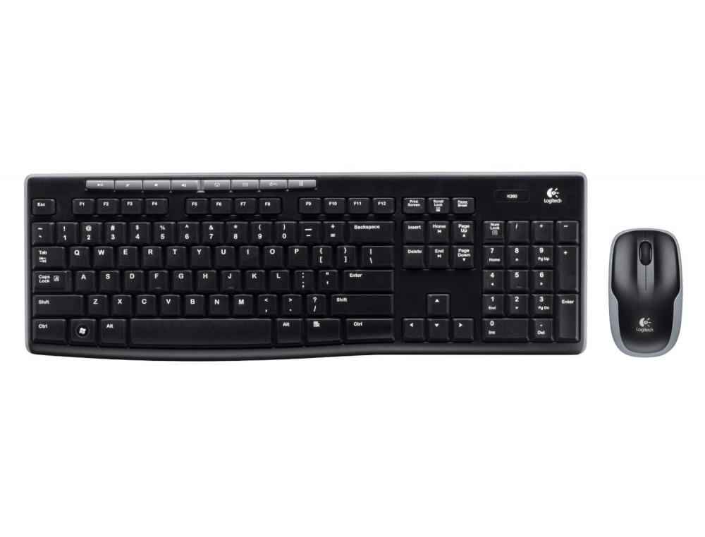 CLAVIER+SOURIS LOGITECH DESKTOP MK270 WIRELESS NANO RCEPTEUR LOGITECH UNIFYING 2.4GHZ POINTE INTERRUPTEURS MARCHE-ARRT